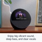 Amazon Echo Spot (newest model), Great for nightstands, offices and kitchens, Smart alarm clock with Alexa, Black - Image 5