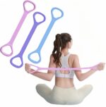 Figure 8 Fitness Resistance Band, Elastic Bands for Working Out,Arm,Back Training Elastic Ropes, Exercise Equipment for Yoga, Pilates,Physical Therapy,Stretching（3 Pack） - Image 2
