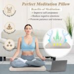 Meditation Floor Cushion for Yoga Adults Square Floor Pillows Seating Large Meditation Cushion Yoga Pillows for Sitting on Floor Meditation Pillow Mat Outdoor Rectangle Floor Sitting Cushion - Image 3