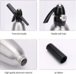 Soda Streaming Machine - Carbonated Water Machine with CO2 Tanks, Sparkling Water Maker, Soda Water and Cocktail Maker Machine, All-in-one Soda Maker Solution(Silver) - Image 4