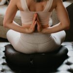 Hugger Mugger V-Shaped Meditation Cushion - Provides Support in Cross-Legged Sitting, Promotes Healthy Posture, Handmade in The USA - Image 4