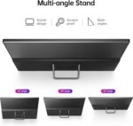 Yxk Portable Monitor 15.6 Inch 1080P USB-C HDMI Ultra-Slim Travel Monitor with Kickstand, for Laptop, PC, Mac Phone, PS, Xbox, Swich IPS Ultra-Thin Zero Frame Gaming - Image 6