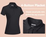 TACVASEN Women's Golf Polo Shirts Short Sleeve UPF 50+ Sun Protection Golf Shirts for Women Quick Dry Collared Polos - Image 6