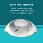 Homedics SoundSleep White Noise Sound Machine, Silver, Small Travel Sound Machine with 6 Relaxing Nature Sounds, Portable Sound Therapy for Home, Office, Nursery, Auto-Off Timer, by Homedics - Image 5