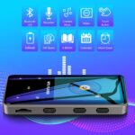96GB Mp3 Player with Bluetooth 5.0 - Aiworth Portable Digital Lossless Music MP3 MP4 Player for Kids with FM Radio HD Speaker for Sports Running Super Light Metal Shell Touch Buttons - Image 7