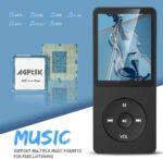 AGPTEK A02S 16GB MP3 Player, 70 Hours Playback Lossless Sound Music Player, Supports up to 128GB, Black - Image 4