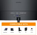 KOORUI 24 inch Curved Monitor, Full HD 1080P Curved Computer Monitor, 100Hz 1500R PC Screen, HDMI VGA, Tilt Adjustment, LCD Display, Eye Care, Black 24N5CA - Image 6