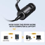 MAONO XLR Podcast Microphone, Cardioid Studio Dynamic Mic for Vocal Recording, Streaming, Voice-Over, Voice Isolation Technology, Metal Mic, Works for Audio Interface, Mixer, Sound Card-PD100 - Image 3