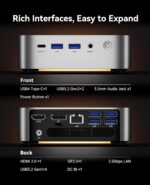 ACEMAGICIAN W1 Mini Gaming PC AMD Ryzen 7 8745HS Mini PC 32GB DDR5 1TB PCIe 4.0 M.2 SSD Mini Computers(8C/16T, up to 4.9GHz), Desktop Computers Radeon 780M, 8K@60Hz USB4/WiFi6/BT5.2/Dual Channel - Image 9