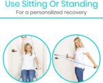 Vive Shoulder Pulley for Physical Therapy - Rotator Cuff Pain Pulley System - Over Door Rehab Exerciser - With Durable Metal Pulley & Comfortable Padded Handles - Image 6
