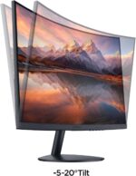 KOORUI 24 inch Curved Monitor, Full HD 1080P Curved Computer Monitor, 100Hz 1500R PC Screen, HDMI VGA, Tilt Adjustment, LCD Display, Eye Care, Black 24N5CA - Image 9