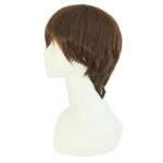 MapofBeauty Fashion Men's Short Straight Wig (Brown) - Image 3