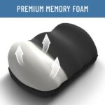 Everlasting Comfort Adjustable Cloud Foot Rest for Under Desk at Work with Pressure Point Nodes - Ergonomic Memory Foam Office Foot Stool & Desk Footrest for Gaming & Home Office - Image 5
