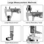 Digital Caliper, Caliper Measuring Tool with Stainless Steel, Electronic Micrometer Caliper with Large LCD Screen, Auto-Off Feature, Inch and Millimeter Conversion (6 Inch/150 mm) - Image 5