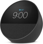 Amazon Echo Spot (newest model), Great for nightstands, offices and kitchens, Smart alarm clock with Alexa, Black - Image 3