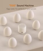 Dreamegg Portable White Noise Machine - Travel Sound Machine for Sleep, Features Powerful Battery, Egg-Sized, 16 Nature Sounds, Timer, Sound Machine for Baby Adults Office Privacy Home Gift - Image 3