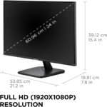 ViewSonic VA2456A-MHD 24 Inch IPS 1080p Monitor with 120Hz, Eye Care, HDMI, DisplayPort, and VGA Inputs for Home and Office - Image 6