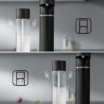 Sparkling Water Soda Maker with CO2 Cylinder - Home Fizzy Drink Bubbly Water Machine 1LBPA-free Reusable Bottle - Make Homemade Sparkle Water, Juice, Coffee, with Fruit (BLK) - Image 6