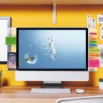 Monitor Memo Boards for Computer, Set of 2 (Left & Right) Multifunction Acrylic Screen Message Reminder Pad Side Panels Phone Holder - Utility Organizer for Office Desktop, Gift of 1 Pack Sticky Notes - Image 7