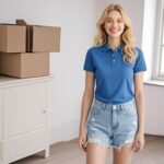 Golf Clothes for Women Short Sleeve Polo Shirts Lightweight Dry Fit Tshirts V Neck Collared Workout Blouses - Image 5