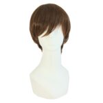 MapofBeauty Fashion Men's Short Straight Wig (Brown) - Image 2