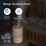 LEVOIT Humidifiers for Bedroom, Quiet (3L Water Tank) Cool Mist Top Fill Essential Oil Diffuser with 25Watt for Home Large Room, 360° Nozzle, Rapid Ultrasonic Humidification for Baby Nursery and Plant - Image 6