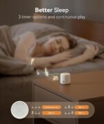 Dreamegg Portable White Noise Machine - Travel Sound Machine for Sleep, Features Powerful Battery, Egg-Sized, 16 Nature Sounds, Timer, Sound Machine for Baby Adults Office Privacy Home Gift - Image 6