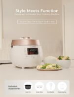 CUCKOO CRP-RT0609FW 6-Cup (Uncooked) / 12-Cup (Cooked) Twin Pressure Rice Cooker & Warmer with Nonstick Inner Pot, 14 Menu Options, Safe Steam Release, 3 Voice Guide, Auto Clean (White) - Image 9