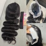 28 Inch 360 Lace Front Wigs Human Hair Drawstring Body Wave Lace Front Wigs Human Hair Pre Plucked 360 HD Full Lace Wig 180 Density Glueless Invisi Strap Frontal Wigs Human Hair for Women - Image 3