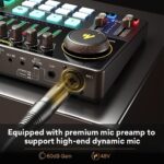 MAONO Podcast Equipment Bundle 10 Channel Audio Interface and XLR Dynamic Microphone MaonoCaster with Pro-preamp, 48V, Bluetooth for Podcast, Streaming, TikTok, Youtube, PC, Smartphone (AME2C Pro) - Image 3