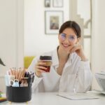 SKYDUE 360 Degree Rotating Desk Organizer, Dual-Purpose Pencil Pen Holder for Desktop, Rotating Desk Pen Organizer with 5 Slots, Office Supplies, Pencil Cup for Office, School, Home - Image 8