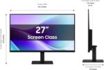 Samsung 27" S3 (S32GF) FHD High Resolution 120Hz Monitor with IPS Panel, Flicker Free, Eye Saver Mode, LS27F320GANXZA, 2025 - Image 8