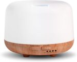 Aromatherapy Essential Oil Home Diffuser with Remote Control, 300ML Large Room Cool Mist Air Humidifier, 8 Hours Quiet Operation, Timer, 7 Colors LED Night Night，Suitable Home,Yoga. - Image 2