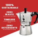 Bialetti - Moka Express: Iconic Stovetop Espresso Maker, Makes Real Italian Coffee, Moka Pot 9 Cups (14 Oz - 420 Ml), Aluminium, Silver - Image 7