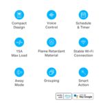 Kasa Smart Plug Ultra Mini 15A, Smart Home Wi-Fi Outlet Works with Alexa, Google Home & IFTTT, No Hub Required, UL Certified, 2.4G WiFi Only, 2 Count (Pack of 1)(EP10P2) , White - Image 4