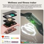 FITVII FINO 2 Slim Fitness Tracker, Smart Watch with Blood Oxygen, Sleep Monitor, 24/7 Heart Rate & Blood Pressure, IP68 Waterproof Health Activity Trackers with Calories Step Counter for Women Men - Image 5