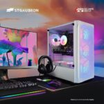 STGAubron Gaming PC Computer Desktop, GTX 1660 Ti 6G GDDR6, Intel Core I7 up to 3.9 GHz, 16G RAM, 512G SSD, WiFi, BT 5.0, RGB Fan x 6, RGB BT Sound Bar, Windows 10 Home,White - Image 5