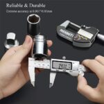 Digital Caliper, Caliper Measuring Tool with Stainless Steel, Electronic Micrometer Caliper with Large LCD Screen, Auto-Off Feature, Inch and Millimeter Conversion (6 Inch/150 mm) - Image 7