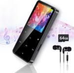 80GB MP3 Player with Bluetooth Portable HiFi Music Player with HD Speaker, Lossless Sound, FM Radio, Voice Recorder, Touch Buttons, E-Book (Earphones & 16GB + 64GB Card Included, No WiFi) - Image 2