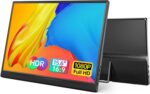 Yxk Portable Monitor 15.6 Inch 1080P USB-C HDMI Ultra-Slim Travel Monitor with Kickstand, for Laptop, PC, Mac Phone, PS, Xbox, Swich IPS Ultra-Thin Zero Frame Gaming - Image 2