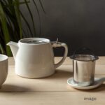 FORLIFE Stump Teapot with SLS Lid and Infuser, 18-Ounce, White - Image 3