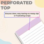 6 Pack Magnetic Notepads for Fridge, Grocery List Magnet Pad for Refrigerator, Memo Notepad with Lined Pages, 50 Sheets per Note Pads To-Do List, Shopping List(300Sheets) - Image 6