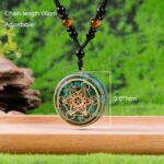 Day Day Up Orgonite Necklace - Sri Yantra Rotatable Pendant For Anti Stress Anxiety & Meditation - Malachite And Tiger Stone For Spiritual Healing & Positive Energy - Image 6