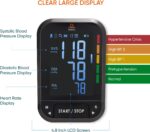 Dario Blood Pressure Monitor for Home Use Gen2 Automatic Machine, LCD Backlit Display, Large Adjustable Arm Cuff (8.75-16.5in) Smart Bluetooth App & Carry Case - Image 6