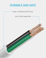 Remote Control Power Strip with 3 USB Surge Protector Power Strip with 3 RF Controlled Outlets, 5ft Extension Cord, 15A/1875W Remote Control Outlet for Household and Workstation Appliances - Image 7