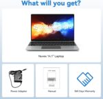 14 Inch Laptop Computer, 8GB RAM 256GB SSD, Intel Celeron N4020C Processors(up to 2.8GHz), Windows 11 Pro Laptop, FHD 1920 x 1080, Work and Students laptops, Light&Thin 180 Angle Opening - Image 10