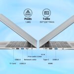 Gaming Laptop Core i7, Gaming Laptops,15.6 Inch Laptops FHD 1920 * 1080 Computer Laptop Up to 4.7GHZ, 32GB RAM 1TB SSD RJ45 WiF5 HDMI 180 Angle Opening Backlit Keyboard and Fingerprint Unlock Notebook - Image 8