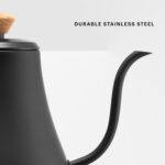 Bodum 27oz Bistro Gooseneck Electric Water Kettle, Pour Over Coffee & Tea, Stainless Steel, Matte Black - Image 7