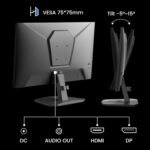 SANSUI 24 Inch Gaming Monitor 180Hz, DP 1.4 & HDMI 2.0 Ports High Refresh Rate Computer Monitor, Racing FPS RTS Modes, 1ms Response Time 110% sRGB (ES-G24F4, HDMI Cable Included) - Image 8