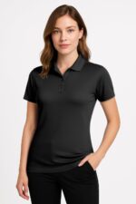 Women's Dry-Fit Golf Polo Shirts 3-Button Golf Polo's in 20 Colors XS-3XL Shirt - Image 3